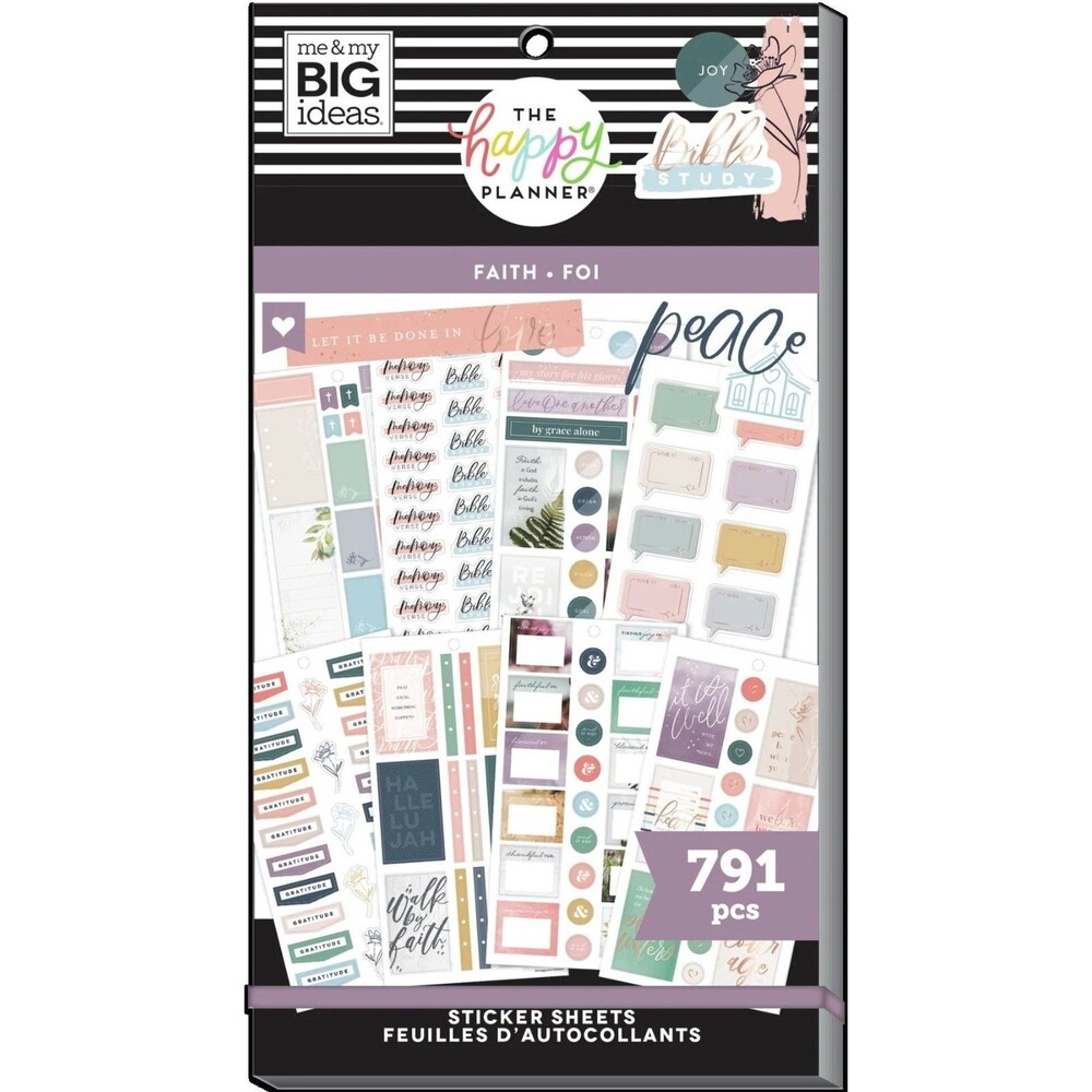 The Happy Planner Sticker Book, Walk by Faith, 791 pcs, NEW